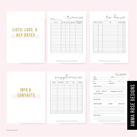 small business planner small business printable planner etsy small