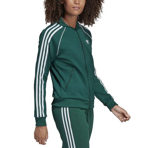adidas originals womens sst track jacket collegiate green dv wookicom