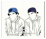 Dolan Twins Drawing Grayson Ethan Easy Wallpaper Twin Visit sketch template