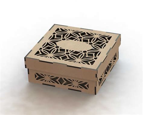 laser cut box template  dxf file   dxf patterns