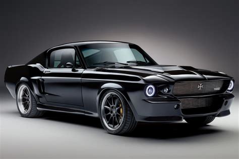 stealthy  electric classic mustang     goodwood