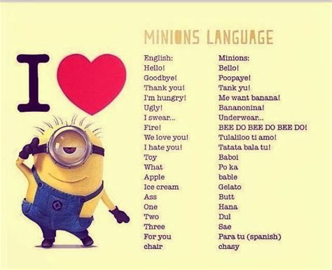 Minion Pictures With Sayings Minion Translator Signs
