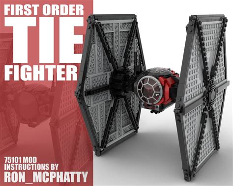 lego moc  order tie fighter set  mod  ronmcphatty