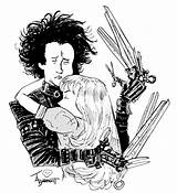 Edward Scissorhands sketch template