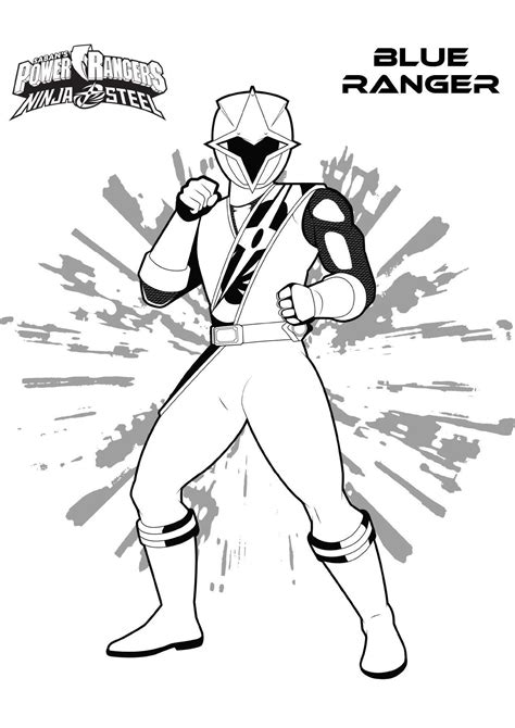 primaire coloriage power ranger ninja steel  coloriage power