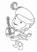 Knight Coloring Mike Guitar Playing Color Drawing Step Getdrawings sketch template
