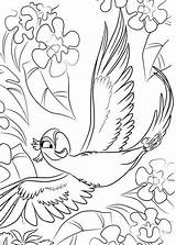 Rio Coloring Pages Getdrawings Jewel Movie sketch template