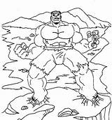 Hulk Coloring Pages Printable Incredible sketch template