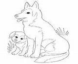 Coloring Pages Dog Puppy Mother Printable Print sketch template