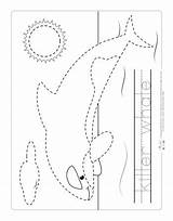 Tracing Itsybitsyfun Ocean Preschool sketch template