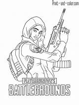Coloring Pages Pubg Color Battlegrounds Playerunknown Print sketch template