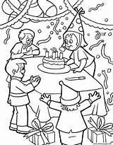 Birthday Coloring Kids Cool Pages Printable sketch template
