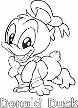 Coloring Pages Duck Donald Baby Printable 1027 Disney sketch template