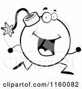 Bomb Outlined Coloring Clipart Vector Cartoon Running Character Freaking Panicked Thoman Cory sketch template