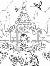 Coloring Sofia Pages First sketch template