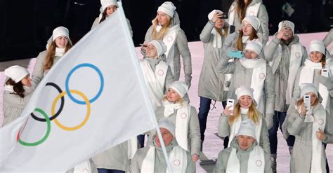 russia barred from flying its own flag at olympic games