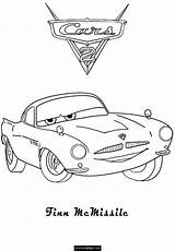 Finn Mcmissile Cars Printable Colouring Coloring Sheet Ecoloringpage Pages Mac Missile Disney Movie Sheets sketch template