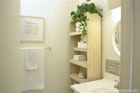 bookshelf bathroom storage  easily accessible necessities homebnc