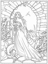 Coloring Pages Castle Dragon Getcolorings Printable sketch template
