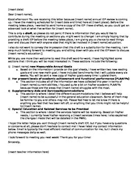 iep letter template