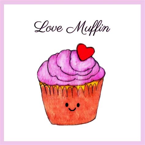 Love Muffin Pink Painting By Lori Blevins Fine Art America