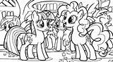 Pinkie Equestria Ausdrucken Drucken Coloriage Poney Raskrasil Twilight Ponis sketch template