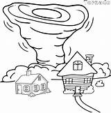 Tornado Coloring Kids Pages Sheet Air Grownups sketch template