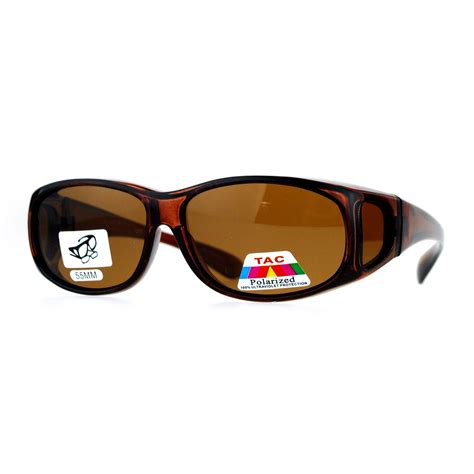 sa polarized mm fit  otg oval rectangular sunglasses  brown walmartcom