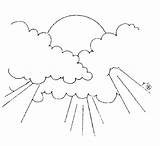 Sky Coloring Pages Cloud Only 75kb 1015 930px Drawings sketch template