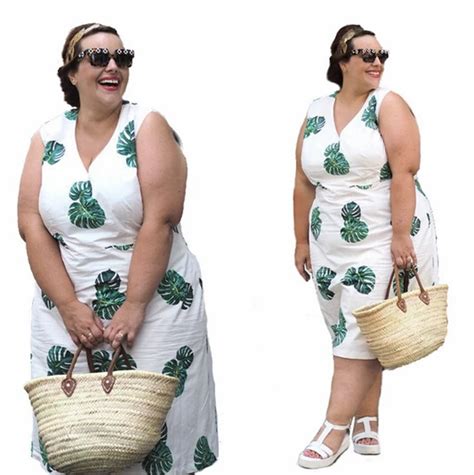 summer style sleeveless print big size clothing women extra large size dress female casual