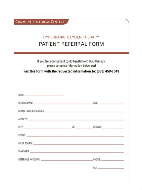 medical referral forms   ms word  referral