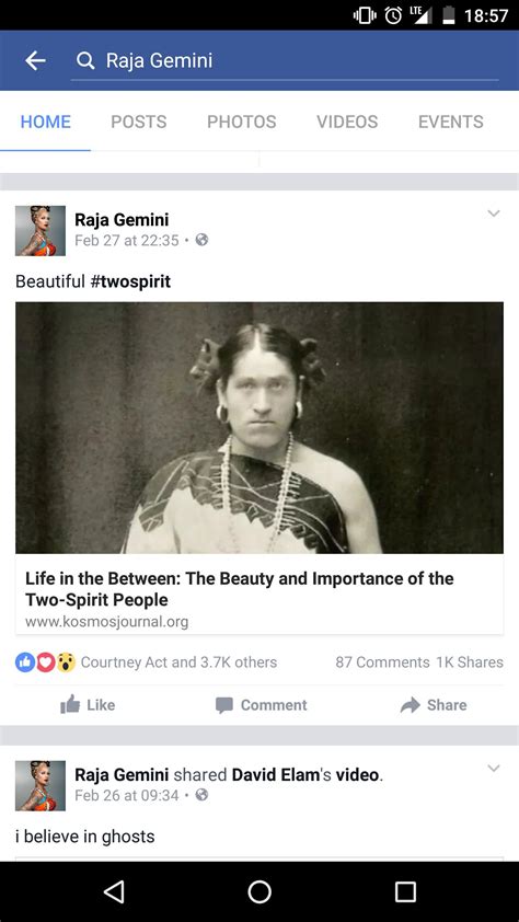 raja posted about two spirit people as a gay native american this is