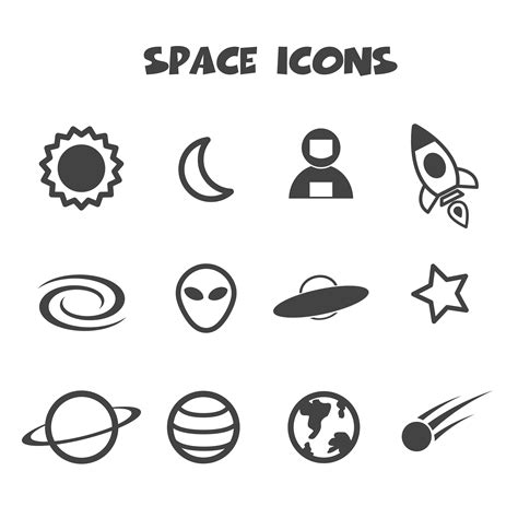 space icon symbol  vector art  vecteezy