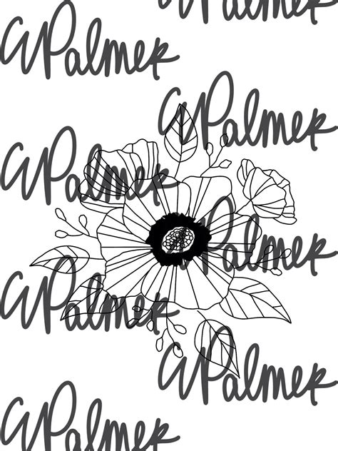 flower coloring page digital coloring flower etsy