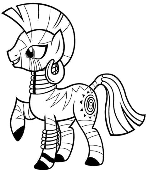 print    pony coloring pages learning  fun