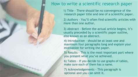 write  scientific research paper   form   article