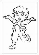 Diego Coloring Pages Printable Dora Explorer Go Chargers San Kids Colouring Color Epic Scientific Adventures Happy Print Getdrawings Printables Getcolorings sketch template