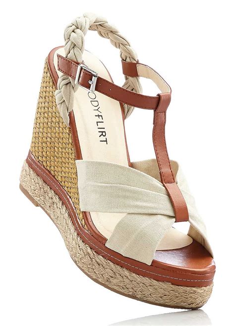 raffia wedge sandals  bodyflirt bonprix wedge sandals sandals wedges