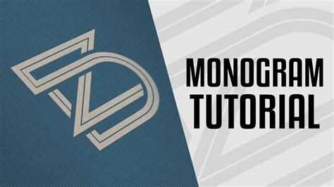 tutorial monogram logo design process illustrator cc youtube