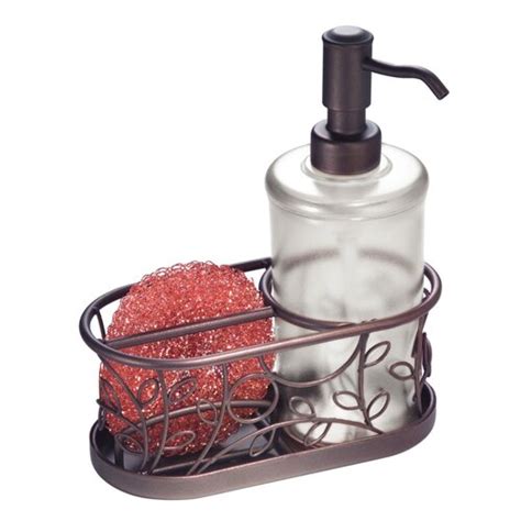 Interdesign Twigz Kitchen Countertop Soap Dispenser Pump Sponge And