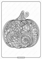 Pumpkin Coloring Carving Zentangle sketch template