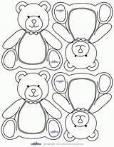 Bear Teddy Printable Baby Shower Printables Thank Cards Template Coloring Templates Blank Kids Bears Cut Pages Name Tags Shapes Theme sketch template