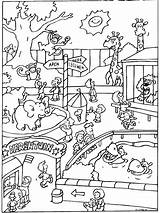 Kleurplaten Dierentuin Dieren Kleurplaat Dierentuindieren Kinderboerderij Tekenen sketch template