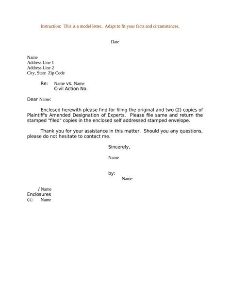 sample letter  plaintiff form fill   sign printable