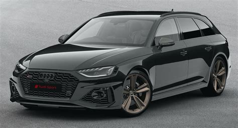 limited run audi rs avant bronze edition  stealthy  fully loaded carscoops