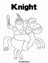 Coloring Rider Knight Pages Popular sketch template