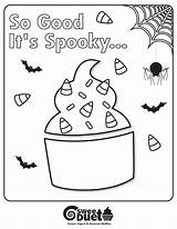 Coloring Muffins Pages Yogurt Frozen Halloween Muffin Gourmet Popular sketch template