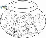 Coloring Goldfish Pages Bowl Fishbowl Drawing Fish Printable Color Water Getdrawings Sheets Ministerofbeans Animal Book Print Coloring99 sketch template