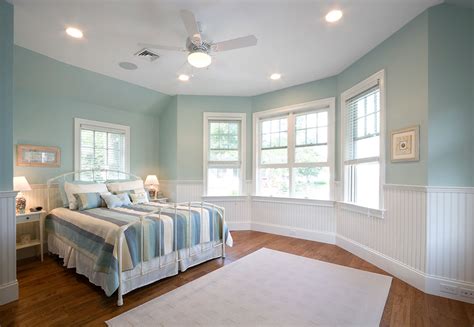 beautiful examples  light blue walls   bedroom  designed