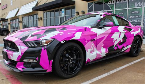 pink car wrap  abiewce